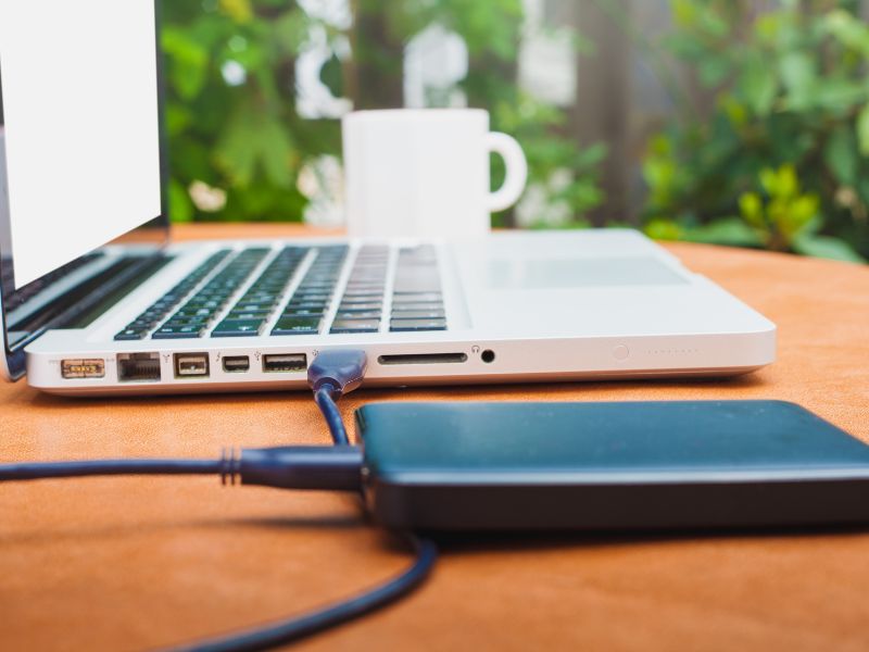 Rescuing data from an external drive